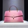Premium Alligator Pattern Handbag Genuine Leather Shoulder Messenger Bag