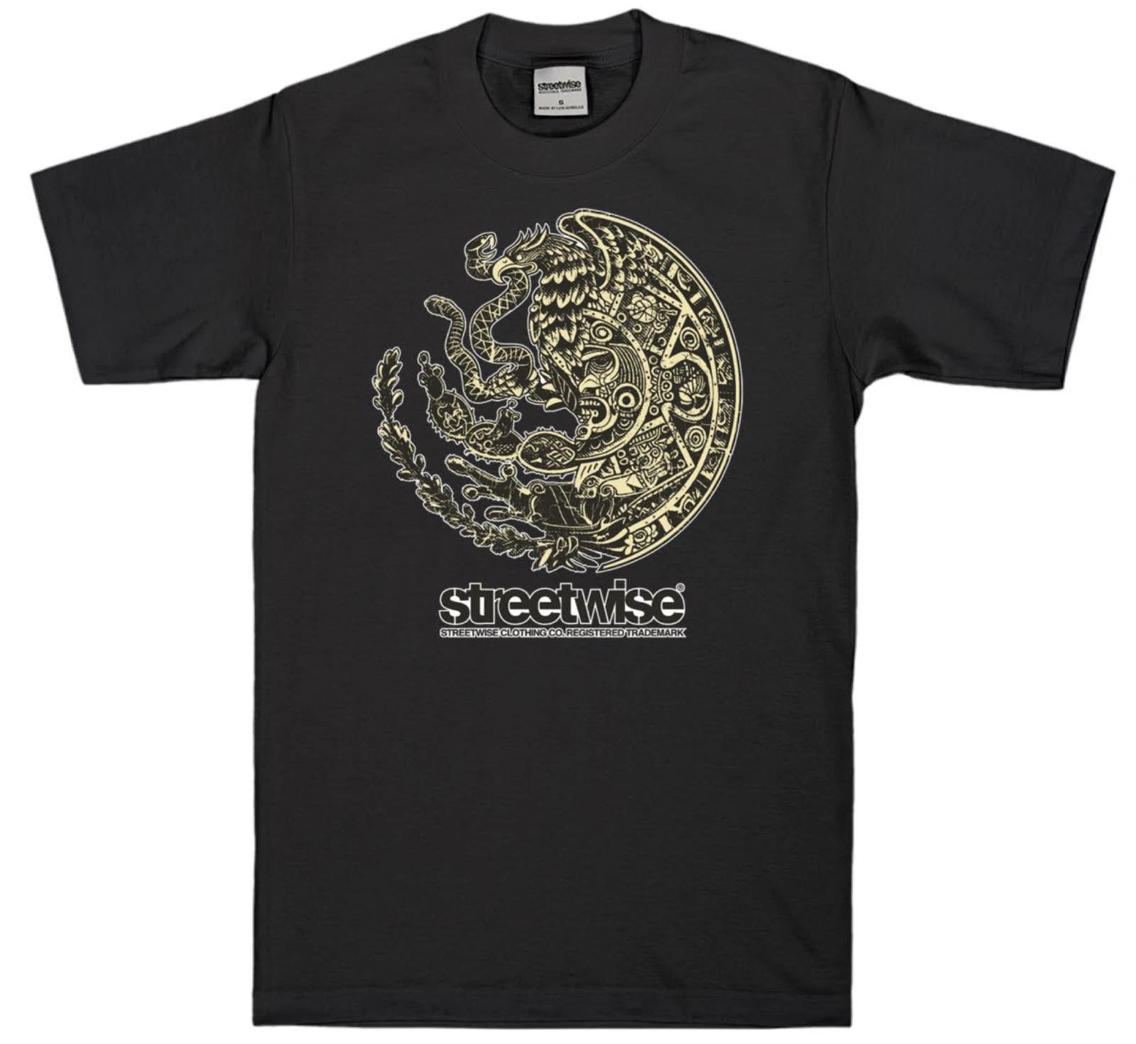Streetwise Aguila Azteca Graphic T-Shirt Black M-L-XL-2XL-3XL-4XL-5XL XXXXL
