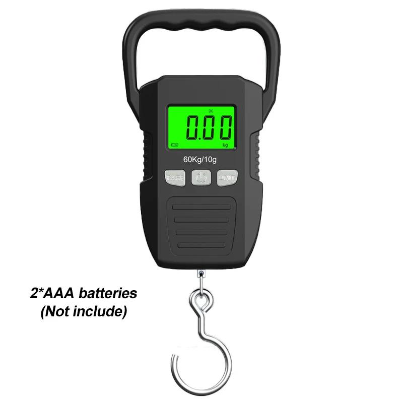 

60 кг/10 г ЖК-цифровые подвесные весы электронные весы для взвешивания багажа аккумулятор/USB зарядка портативные весы весы инструменты