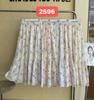 Summer 2025 High-Waist Yellow Floral A-Line Chiffon Skirt for Women R85S657B