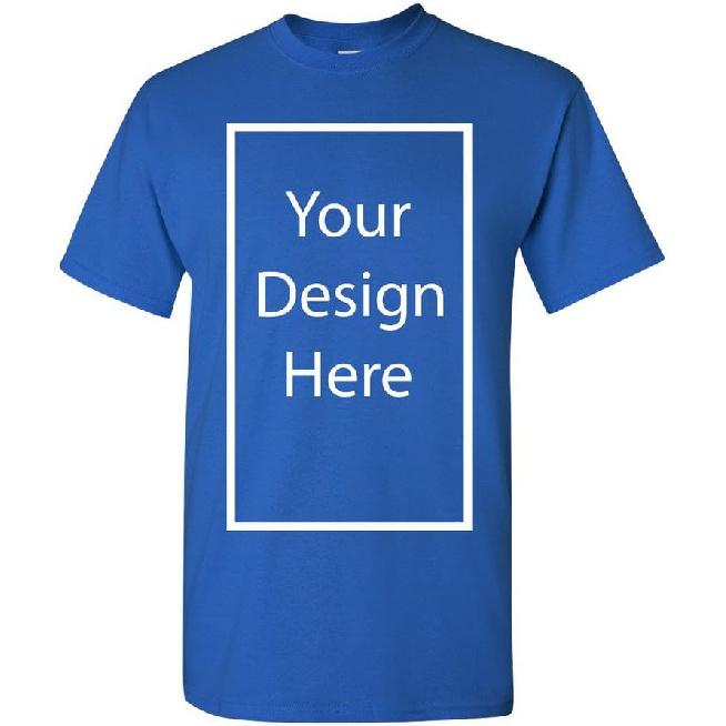 Add Your Own and Text Design Custom Personalized Adult T-Shirt Tee