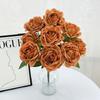 Rose Bridal Wedding Decor Artificial Silk Flower Bouquet For Home Stage Events