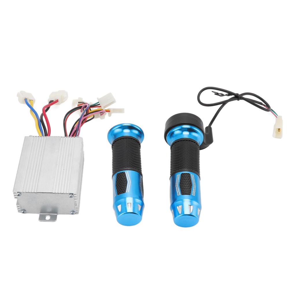 DC12V 500W Brush Motor Speed Controller with Throttle Grips for Electric Motorcycles Bikes Tricycle Scooter