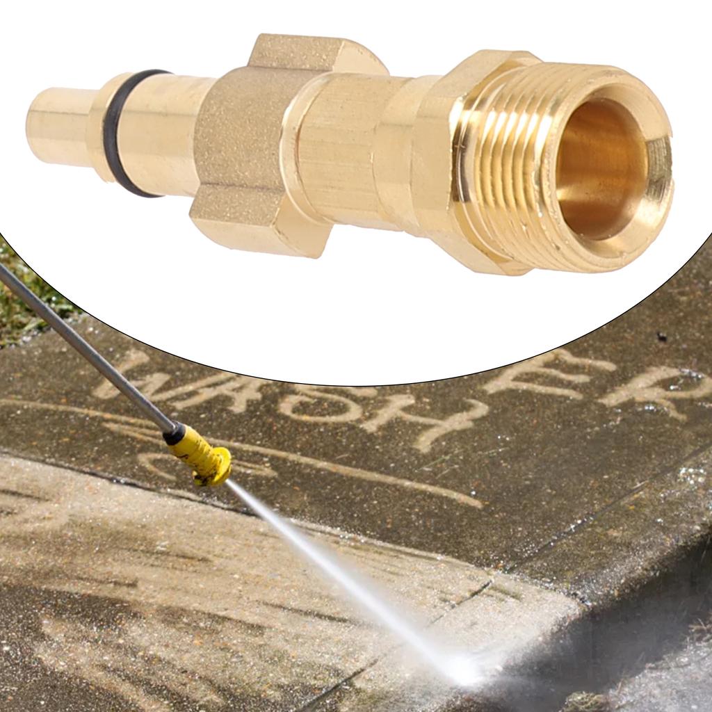 M22 Male Thread Bayonet Adapter 6.4mm Brass Fitting for LAVOR High Pressure Cleaner and For Parkside Lance Compatibility