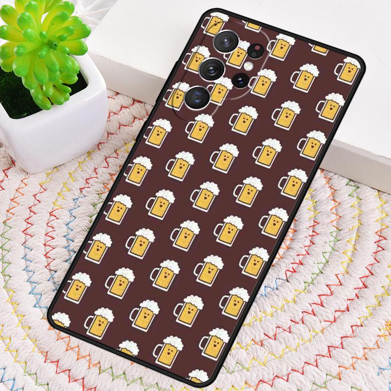 Beers Alcohol Bubble Phone Case for Samsung Galaxy Note 10 Pro S26 Ultra S23 S24 FE S25 S21 S22 PLUS Shockproof Cove