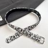 Koreanischer Stil Leopardendruck Gürtel Harajuku Hosen Dekoration Jeans Bund Kleidung Zubehör
