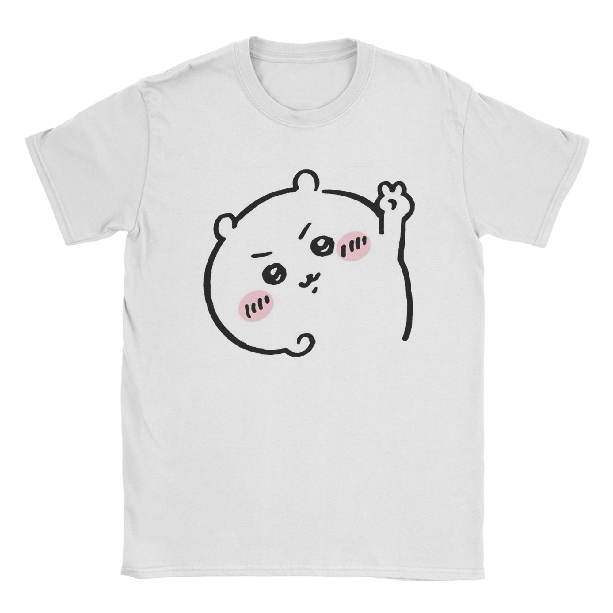 

Chiikawa inspired design T Shirt Men 100%Cotton Clothing Hip Hop Round Neck Short Sleeve 4XL