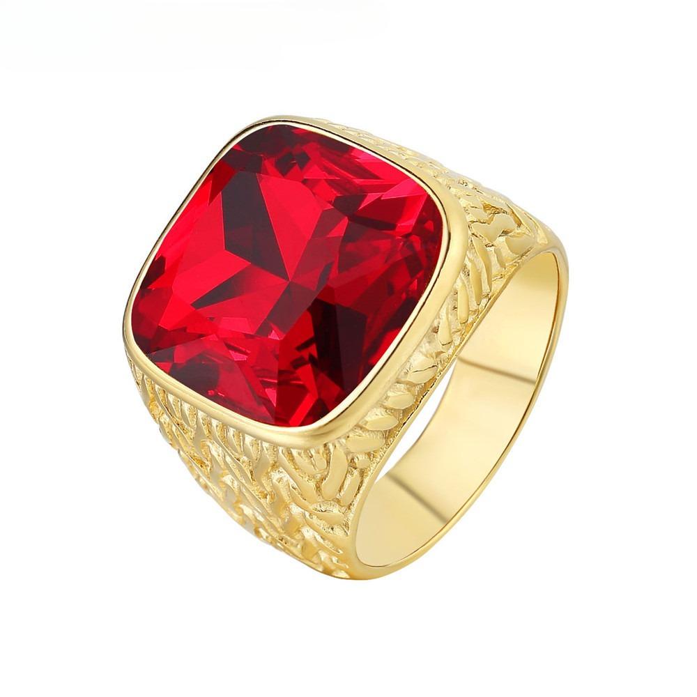 2026 Jewelry, Personalized Fashion and Simplicity, European and American Gold Gemstone Jewelry Accessories Ring no. 7