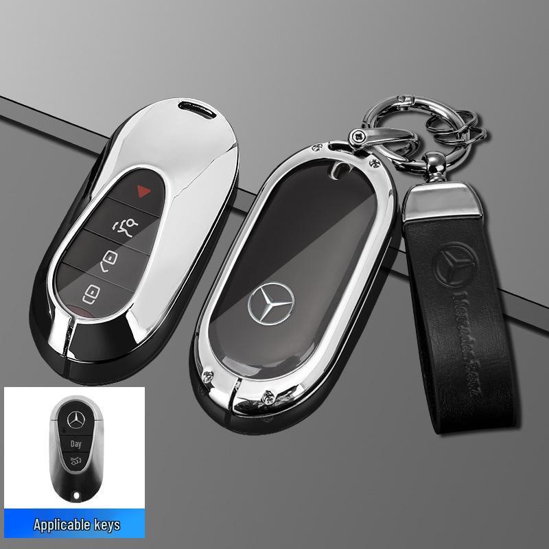 Étui de clé Mercedes-Benz: Compatible avec Classe C (C180L, C200L, C260L), Classe E (E200L), GLC (GLC260), Classe S (S320L) modèles.