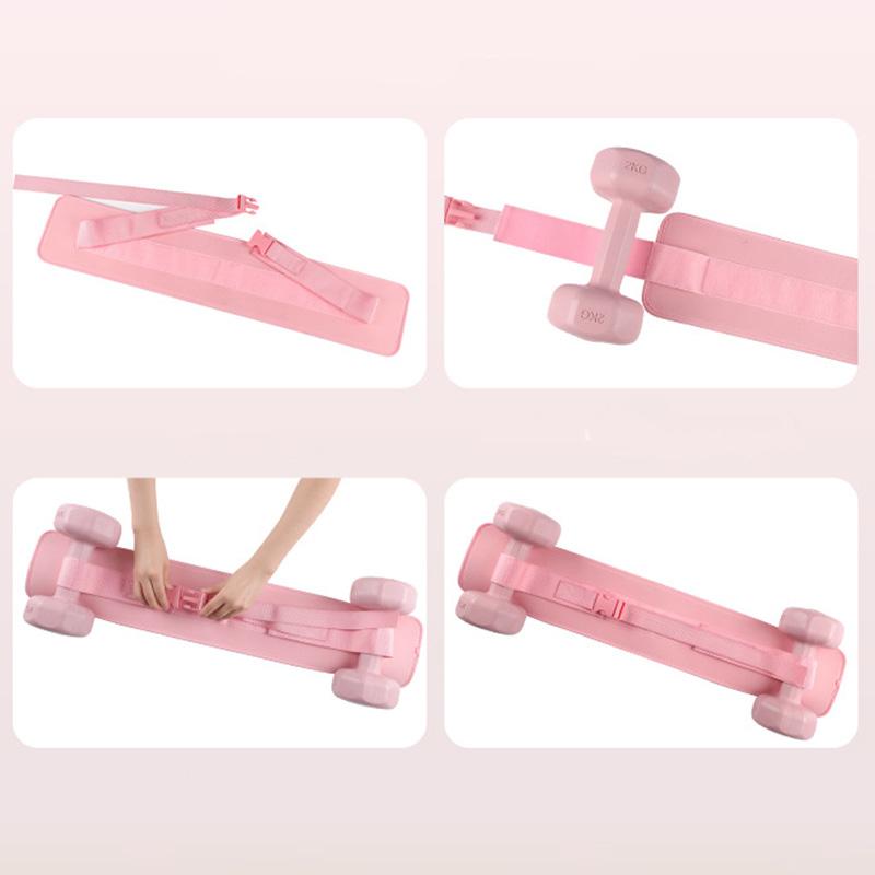 Dumbbell Weight Belt PU Leather Portable Hip Thrust Belt Pad Weight Belt Glute Bridge Workout Waist Support Home Gym Equipment Training Fitness aid