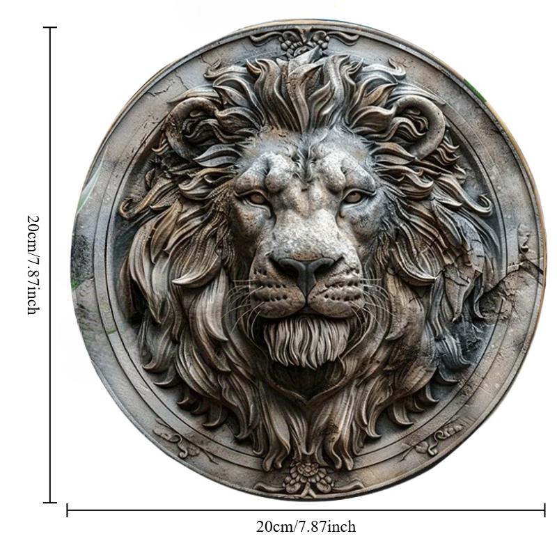 

2d Плоский 20*20см, Дерев яна табличка на тему лева, Ідеально підходить для декору офісу та подарунків, Весняна колекція, Настінне мистецтво Домашній декор, для Дому, Кухні, Спальні, Бару. 20x20cm