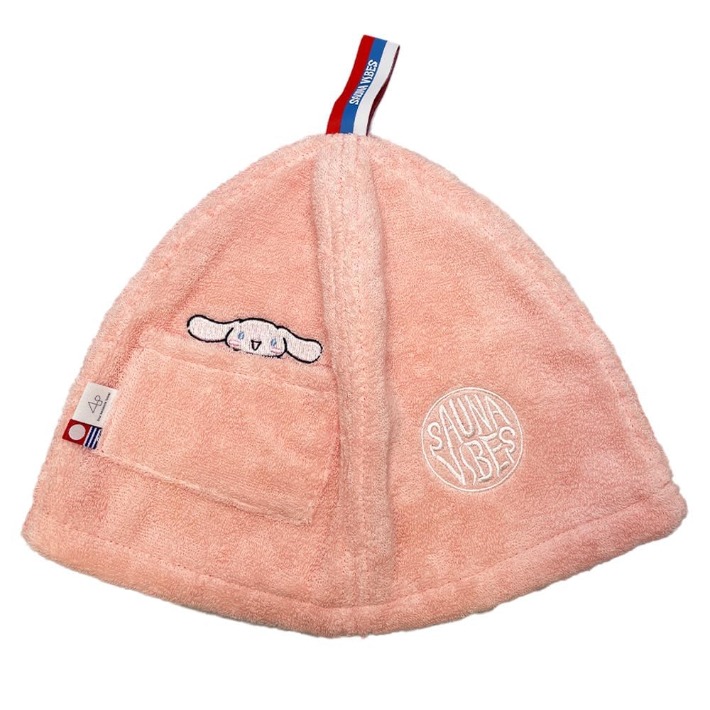 Sauna Hat Sanrio Characters Sauna Vibes Collaboration Popular with Women Prevents Hot Flashes Prevents Hair Damage Includes Key Pocket Imabari Towel