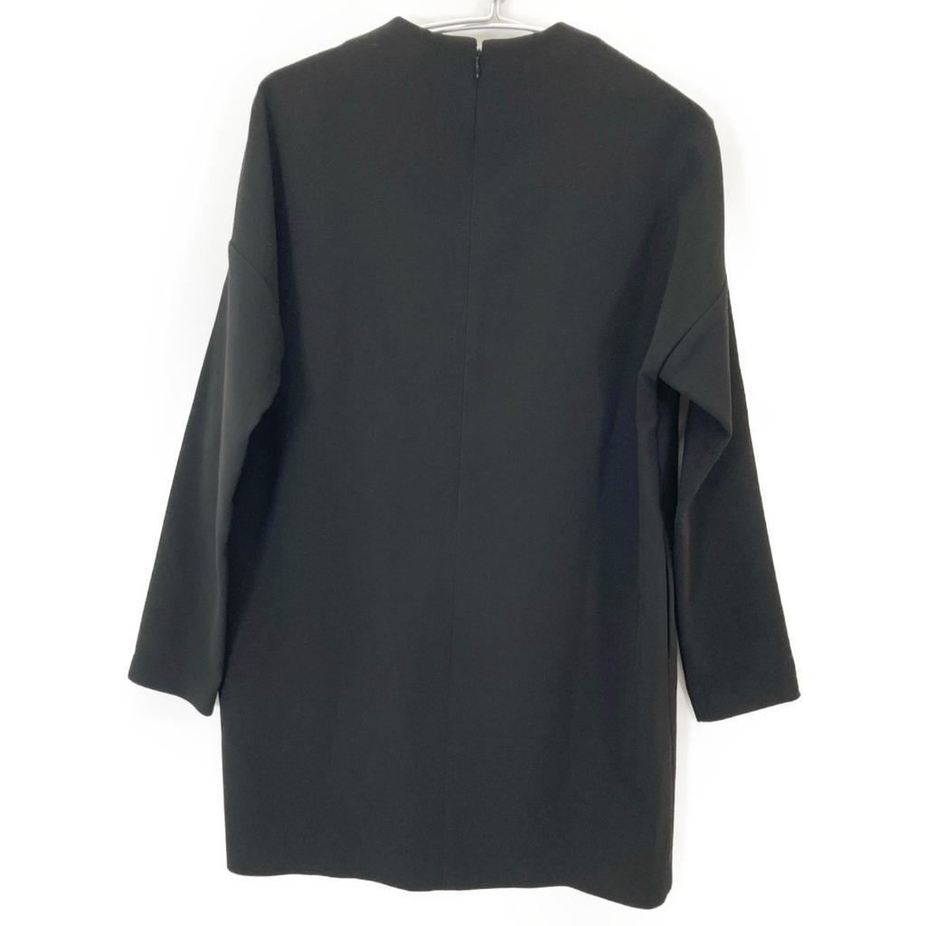 YOKOCHAN 2011 YCD-423-905 Black Crew Neck Back Zip Dress Dress F blackUsed