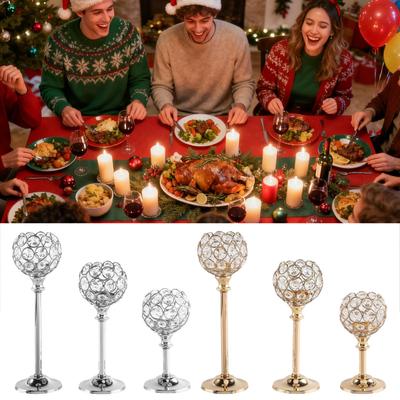 Bodenkerzenständer Kristall Vintage Heimdeko Weihnachts-Kerzenständer Deko Für Hochzeitsfeier Zuhause Klasse Schlafzimmer Wohnzimmer