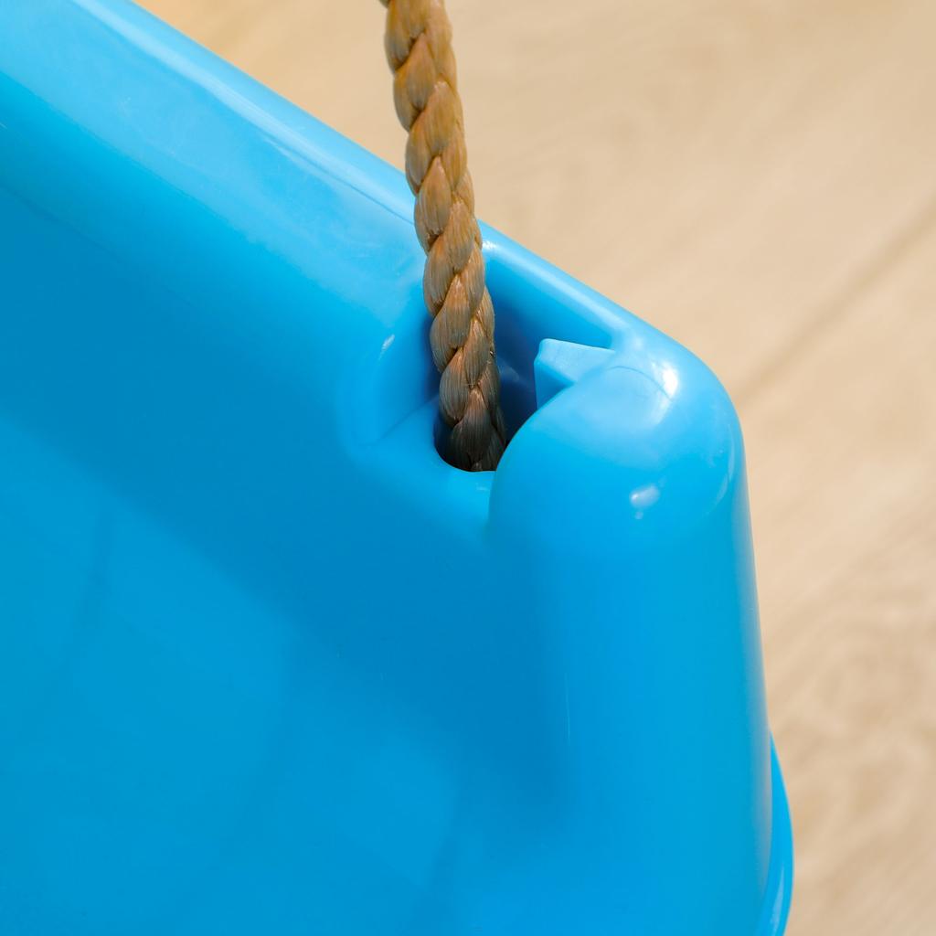 3 in 1 Detachable Kids Swing Seat with Seatbelt. Adjustable Rope for Indoor. Outdoor. Light Blue