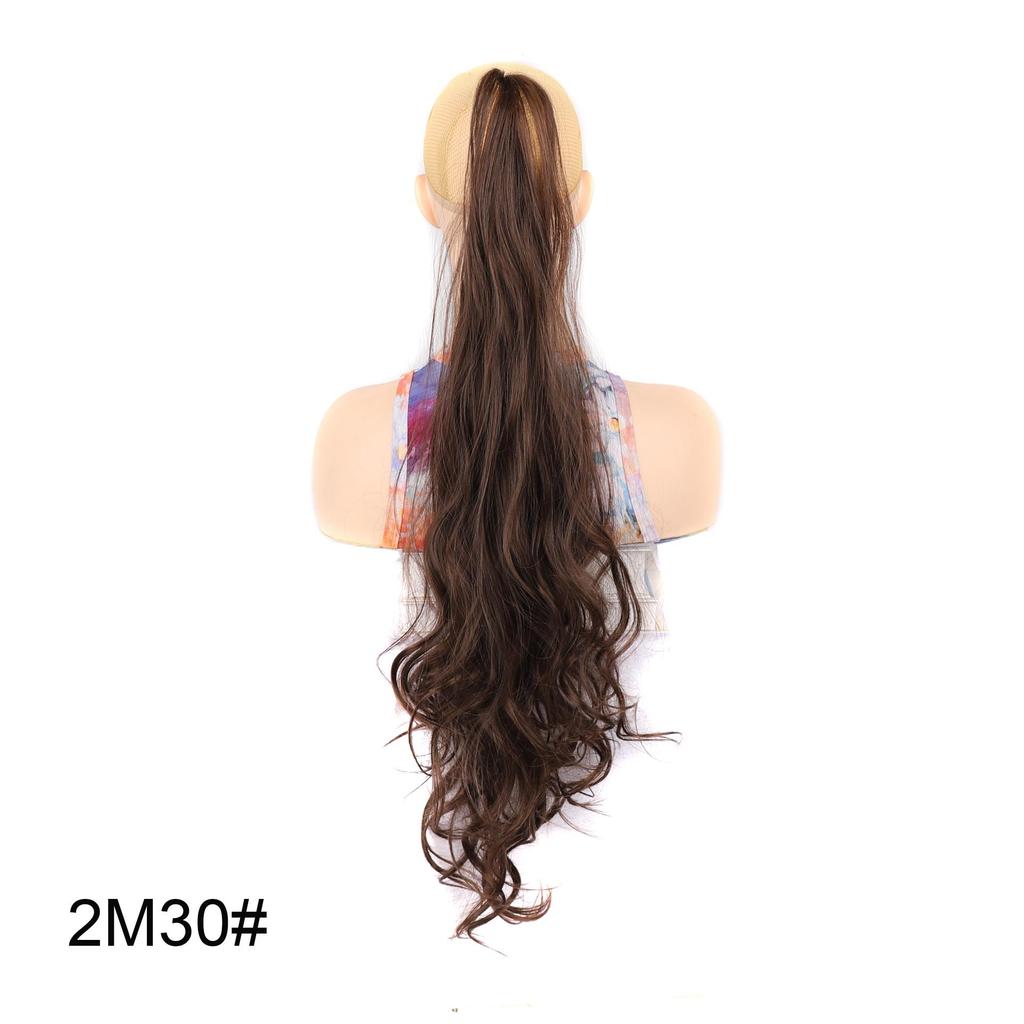 32 Zoll Langes Welliges Pferdeschwanz-Haarteil Flexibles Umwickelbares Pferdeschwanz-Haarteil für Damen Natürliches Aussehen Synthetisches Haar-Add-On