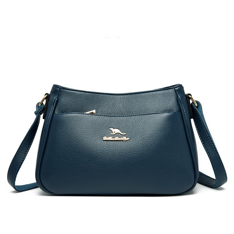

Shoulder bag women s 2025 new soft leather trend large-capacity women s diagonal span versatile multi-functional small fresh women s bag синий