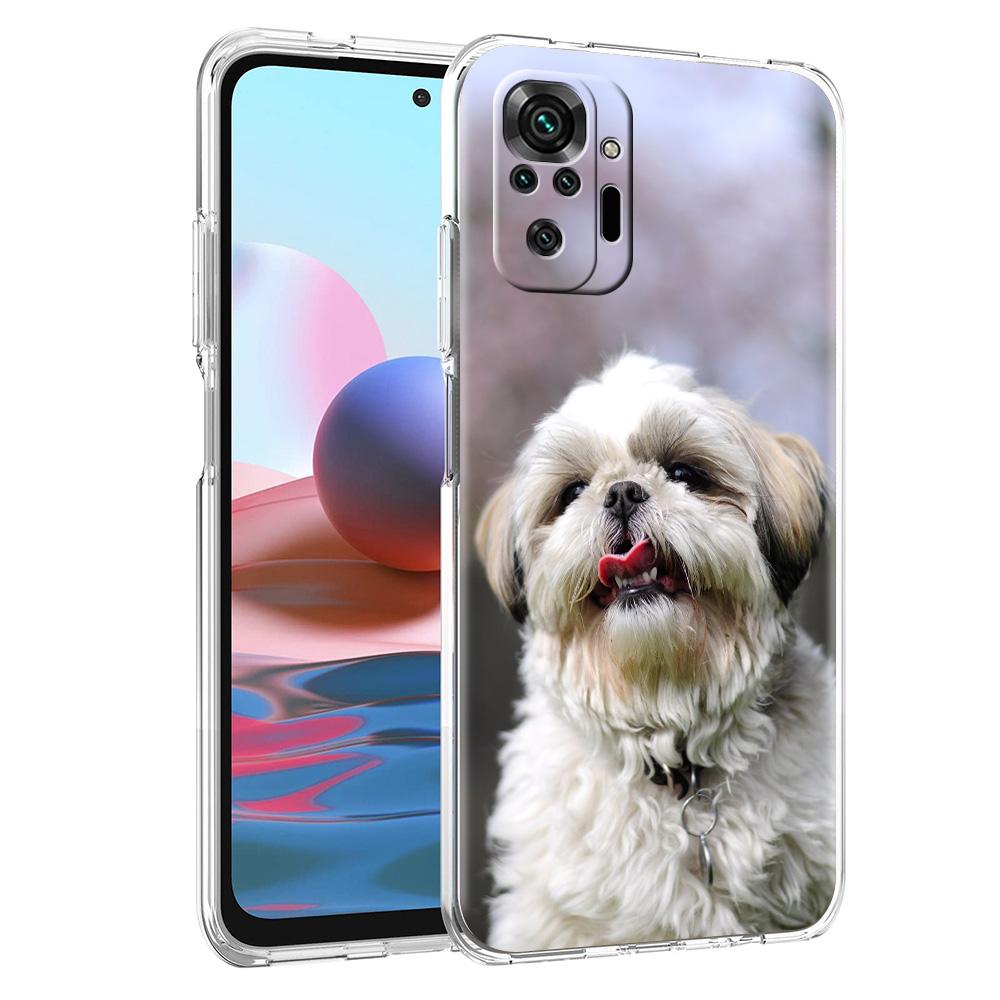 Phone Case For Xiaomi Redmi Note 15 14 5G 13 12 10 11 Pro Plus 4G 14C 13C 12C Soft TPU Cover Shih Tzu Painting Cute Animal
