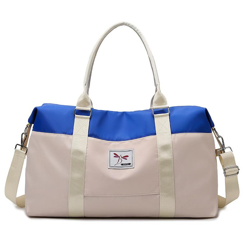 Summer new large-capacity with independent shoe compartment fitness bag anti-splashing water short business trip handbag