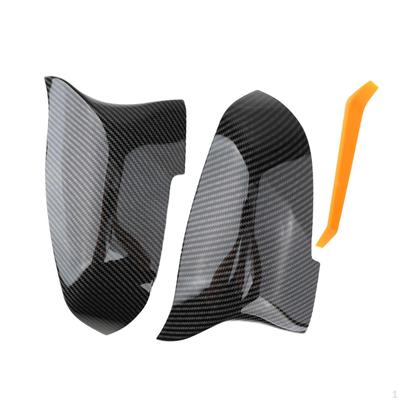 2 st Backspegelkåpor Skyddshatt för BMW 5 F10 F11 F18 14-16