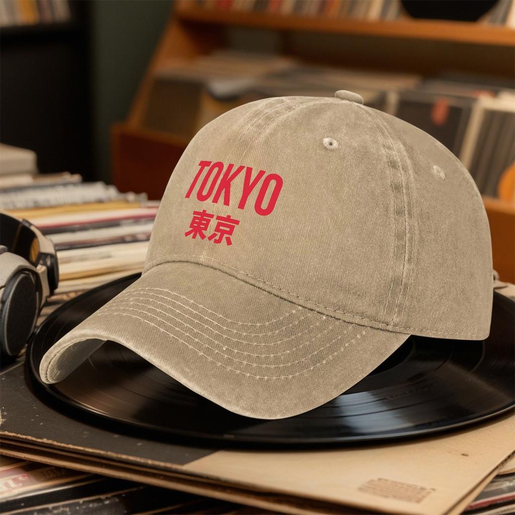 New Tokyo Themed Adj Baseball Cap Beach Hat Breathable Retro Outdoor Enthusiasts Jogging Daily Fashion Headwear Perfect Gif