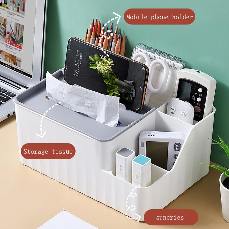 Tissue Holder Tissue Box Livingroom Storage Box Napkin Holder Kitchen Paper Container Portable Multifunctional Sundries Ontainer