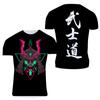 Exkluzivní design Bushido cool tričko Letní móda Muži Ležérní Osobnost Japonský samurajský vzor Tištěné streetwear Trička