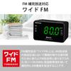 Ohm Electric AudioComm Radiowecker mit Bluetooth-Funktion, Digitaluhr, kabelloser Lautsprecher, AMFM, OHM, Schwarz, RAD-MBT101Z, 03-0775