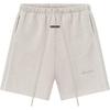 Essentials Relaxed Fleece Sweatshort With Piping Heather Stone/Cloud White Men Bottoms Grey 160SP254552F