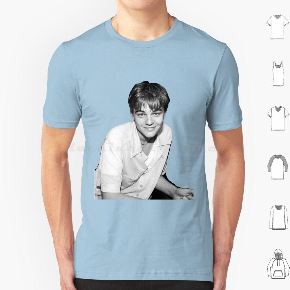 Young Leonardo Dicaprio Smile T Shirt Cotton Men Women DIY Print Leonardo Dicaprio Leonardo Leo Young Leo Titanic Dicaprio 90s