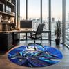 Genshin Impact Printed Round Rug Carpet Chair Rug Area Rug Entryway Doormats,for Office Chair Living Room Bedroom Kitchen Room.