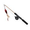 Cat Fishing Pole Toy Bite Resistance Multifunctional Cat Feather Teaser Wand Toy for Cats