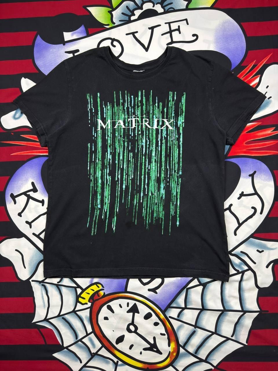 Vintage Matrix Movie T-Shirt Big Logo Print Tee Merch y2k Unisex T-Shirt XL