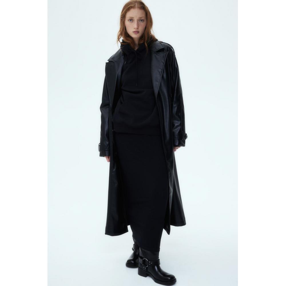 

Юбка макси из джерси HM, черная