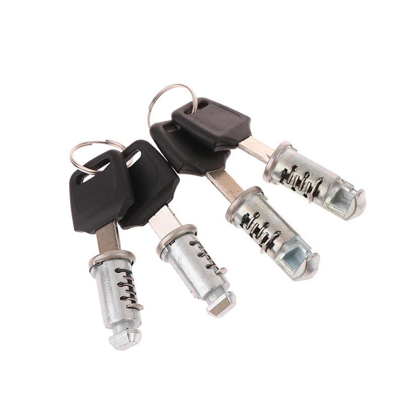 2Set Zinc Alloy Fixed Crossbar Lock Cores For Roof Bars Cycle Carriers Exterior Parts Car Locks Roof Bar Rack Security Locks