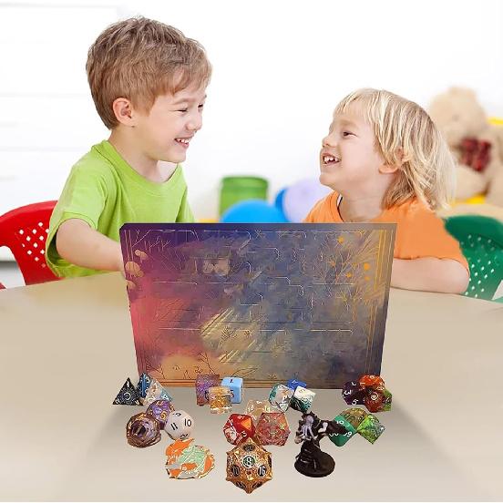 Dungeons Dragons Würfel Adventskalender 2025 24 Tage Countdown bis Weihnachten Set
