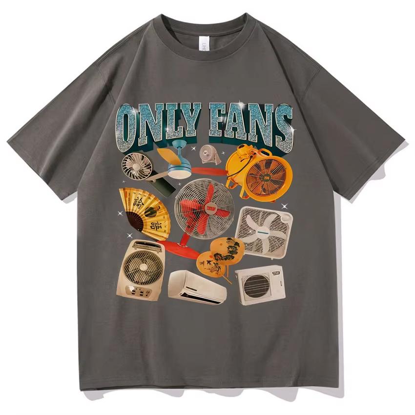 Funny OnlyFans Meme Aesthetic T Shirt Unisexs Women Harajuku Clothing Teenagers Short Sleeve Tshirt Pure Cotton Y2k Clothes Unisex
