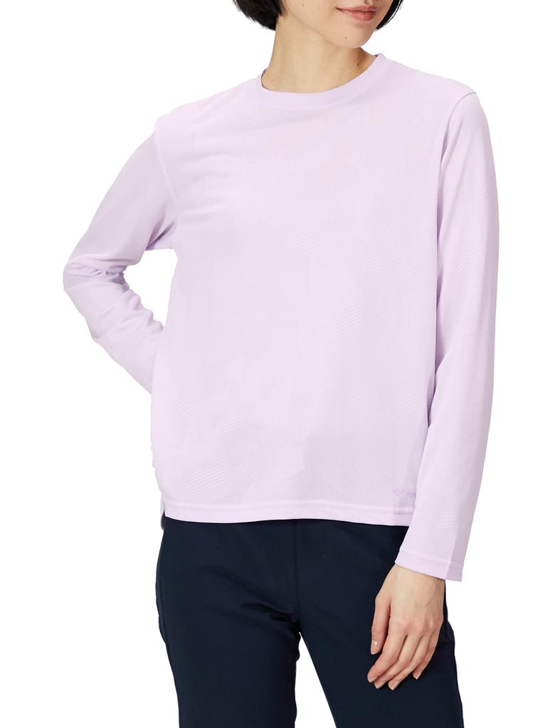 Foxfire SC Windpass Crew Shirt Pale Size Insect UV Protection (8215179), Women's, Pink, L, Repellent, Skorlon, Moisture-Wicking, Quick-Drying,