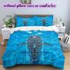 Seawater marine organisms Pattern Bedding,Quilt Set Quilt Cover Pillowcase Home Birthday Gift (1*duvet cover+2*pillowcase,without core)