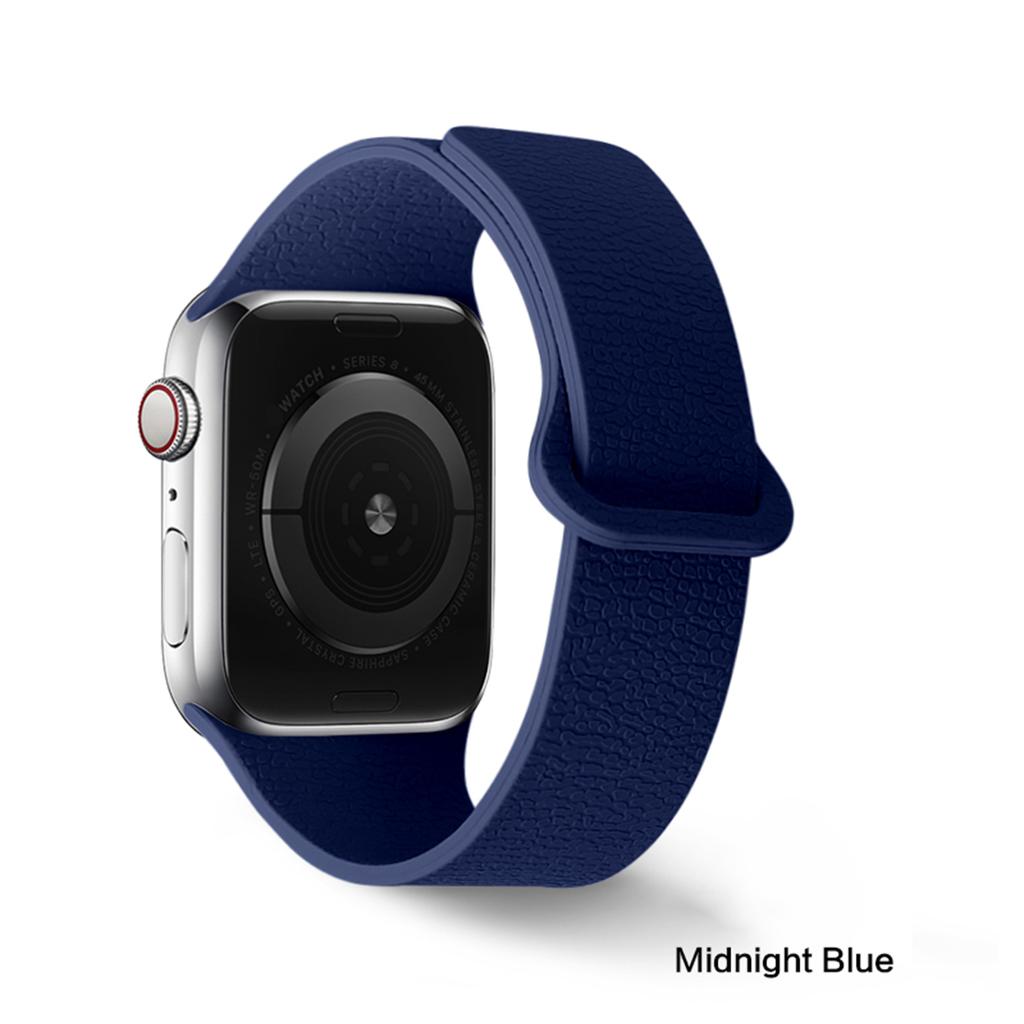 Magnetic Strap for Apple Watch Ultra 49mm 42mm 38mm 44mm 46mm 41mm Lychee Pattern Silicone Band for Iwatch S11 10 9 8 7 6 5 4