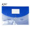 Student File Holder Expandable Document Folder with Label Slot, Layered Design Waterproof PP Envelope, Secure Rope Closure Organizer for Office