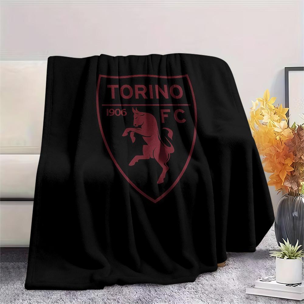 Torino Football Club Flannel Blanket, High quality Comfortable for All Seasons, Home Decor, Warmth and Comfort