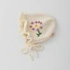 Korean-Style Hand-Knitted Wool Hat for Newborns – Warm, Windproof, and Ear-Protective for Boys and Girls.
