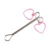 Clemă pentru sâni, confortabilă, durată de viață lungă, din metal, în formă de inimă, pentru cuplu