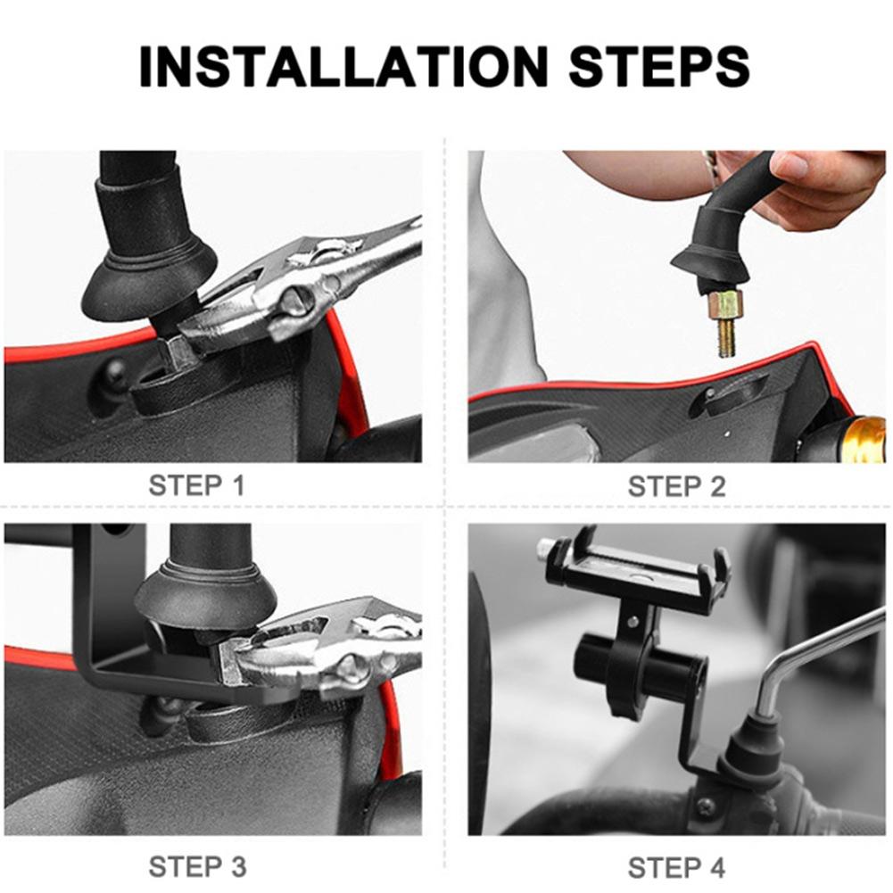 Plating Process Motorcycle Rearview Mirror Aluminum Alloy Anti-oxidant