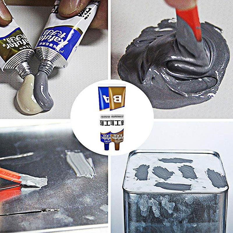 1PC 65g A+B Metal Repairing Adhesive Super Glue Iron Steel Auto Radiator Leakage Plugging Welding Glue