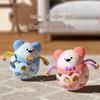 Cross-Mirror Rocket Baby Rattle Teether: Cute Soothing Toy for Newborns and Early Education