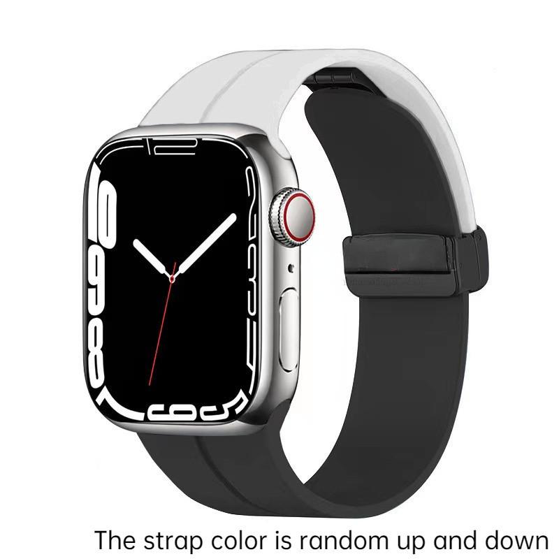 Magnetic Strap For Apple watch ultra band 49mm 45 mm Silicone Bracelet iWatch Series 7 8 se 6 5 3 44mm 45mm 40mm 41mm 42mm 38mm
