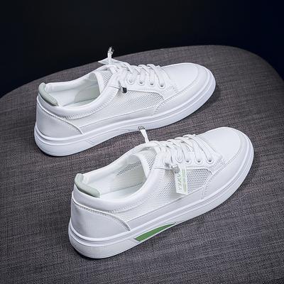 2025 New Summer Mesh Breathable Casual Shoes Korean Version of Student Non-slip White Shoes Fashionable Soft-soled Women's Board Shoes