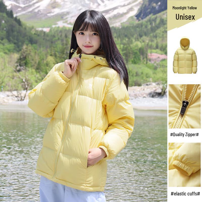 Camel Unisex 600-Fill Short Puffer Down Jacket